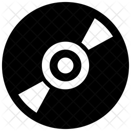 256x256 Disk Icon Of Glyph Style