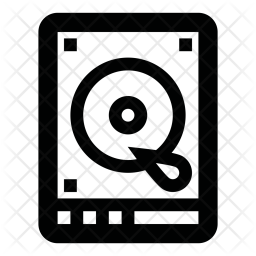 256x256 Hard Drive Icon Of Line Style