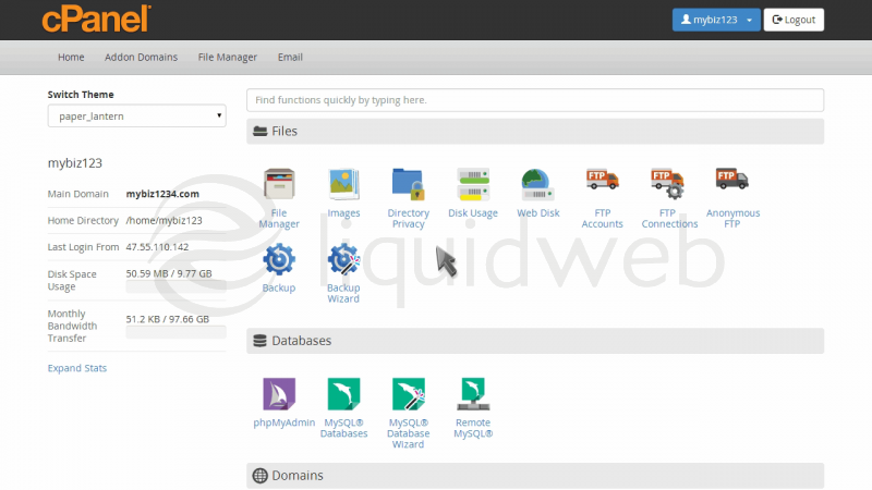 800x450 How To Use The Disk Space Usage Tool In Cpanel Liquid Web