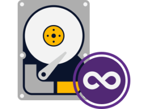 300x222 Unlimited Disk Space Icon