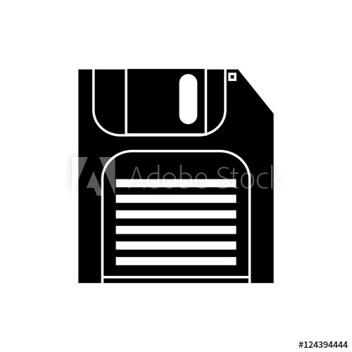 500x500 Diskette Icon Disk Technology Media Data And Information Theme