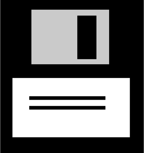 473x500 Black And White Computer Diskette Icon Vector Graphics Public