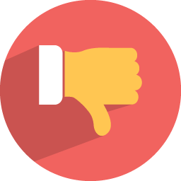 256x256 Dislike Icon Flat Finance Iconset Graphicloads
