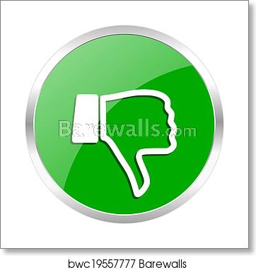 362x382 Dislike Icon, Art Print Barewalls Posters Prints