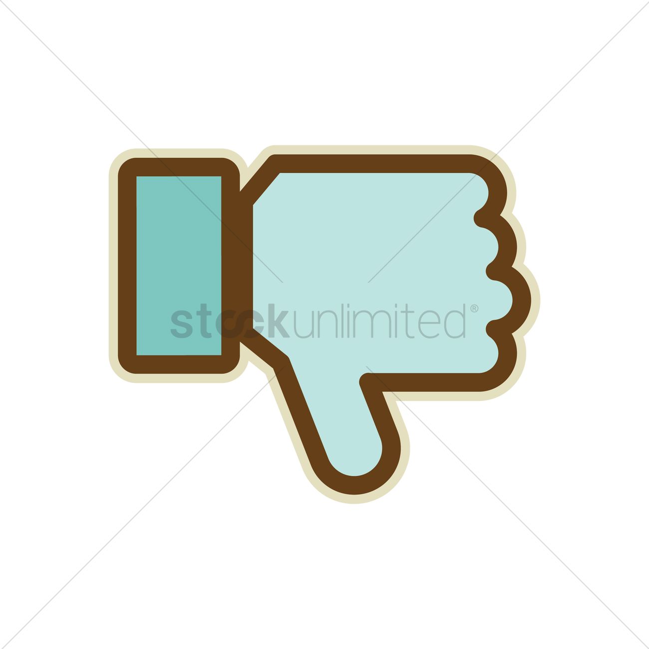 1300x1300 Dislike Icon Vector Image