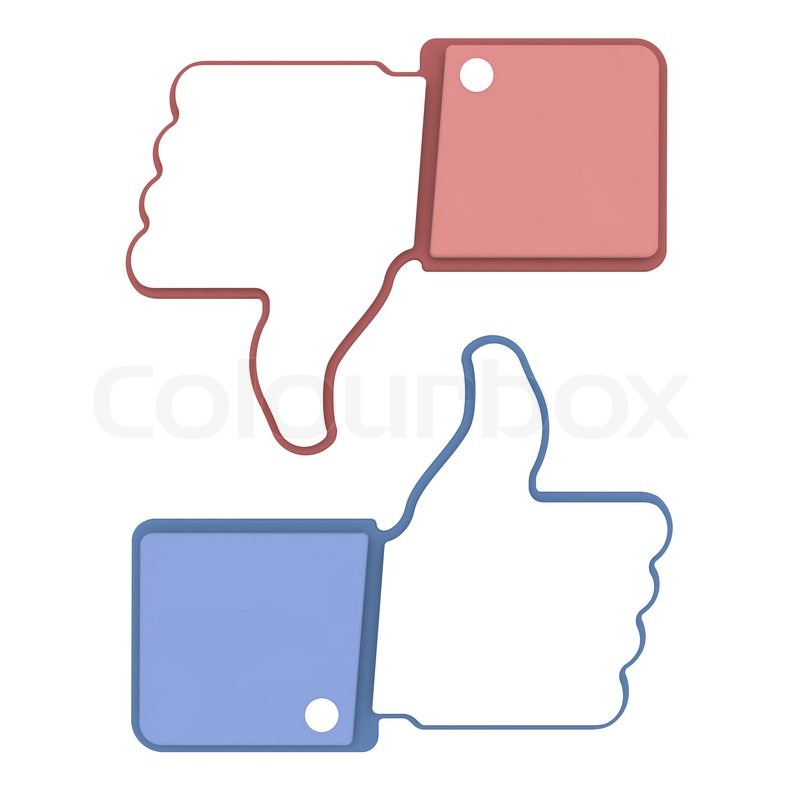 800x800 Like And Dislike Icons Stock Image Colourbox