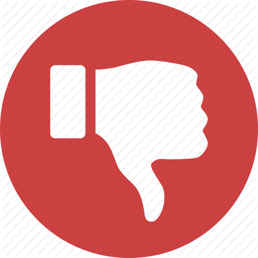 512x512 Circle, Dislike, Down, Hate, Red, Reject, Thumbs Icon