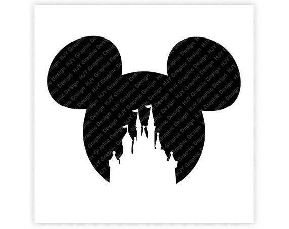 570x452 Disney Castle Mickey Minnie Mouse Head Icon Ears Etsy