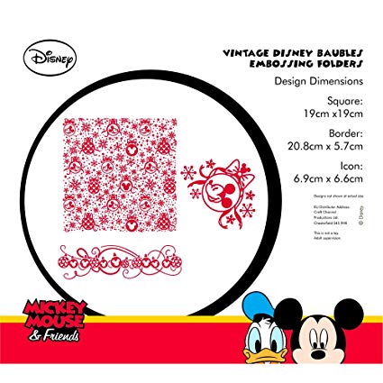 425x425 Disney Vintage Baubles Embossing Folder Set Kitchen