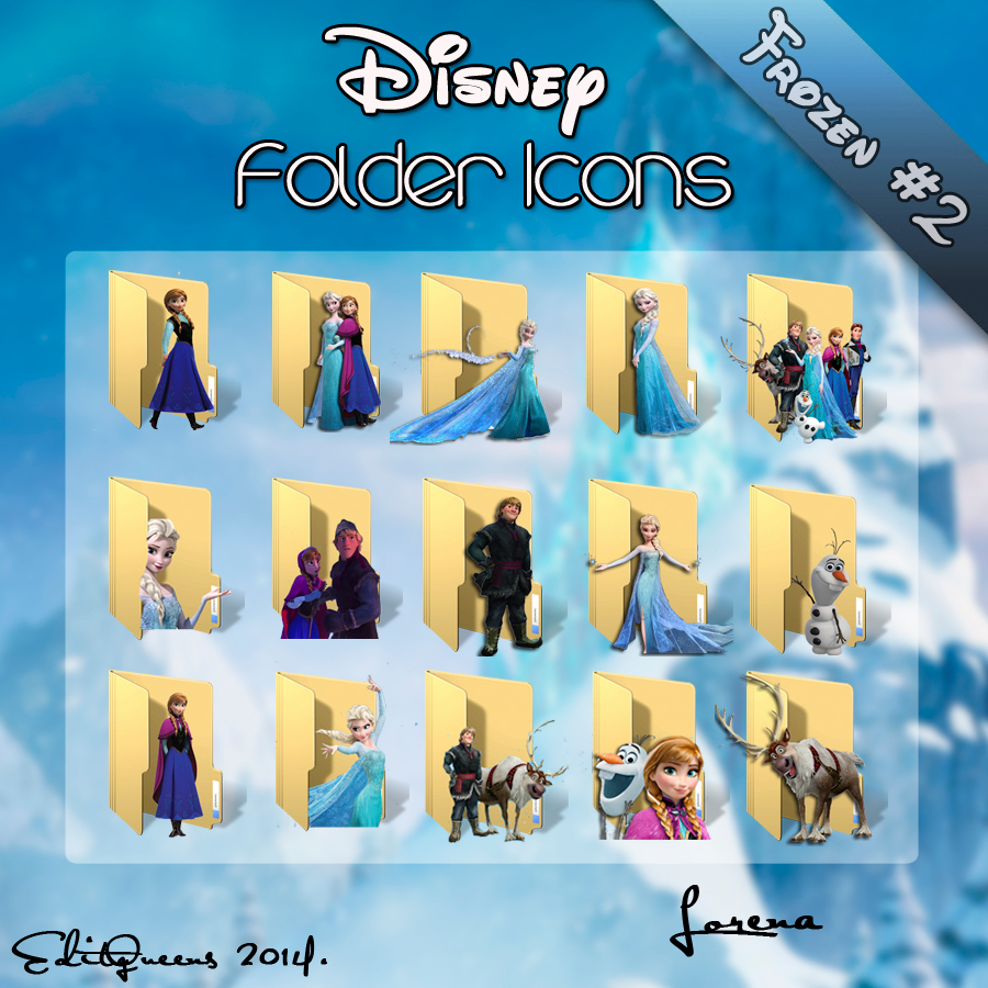 900x900 Disney Folder Icons