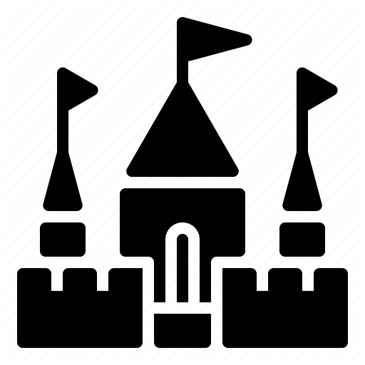 512x512 Castle, Disneyland, Tourist Attraction Icon