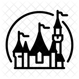 256x256 Disneyland Icon Of Glyph Style
