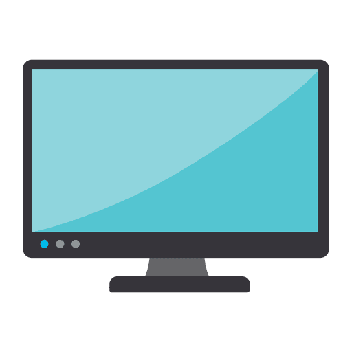 512x512 Computer Monitor Flat Icon