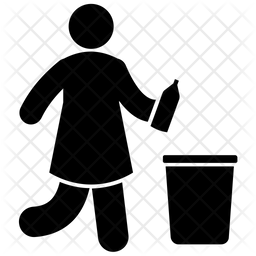 256x256 Bottle Disposal Icon Of Glyph Style