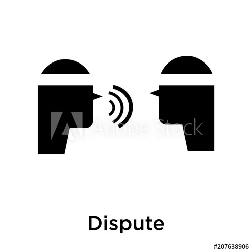 500x500 Dispute Icon Vector Sign And Symbol Isolated On White Background