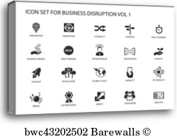 254x200 Digital Disruption Concept Vector Illustration Background