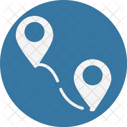 256x256 Distance Icon Of Glyph Style