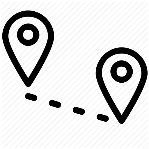 512x512 Distance, Location, Map, Navigation, Transport, Travel Icon