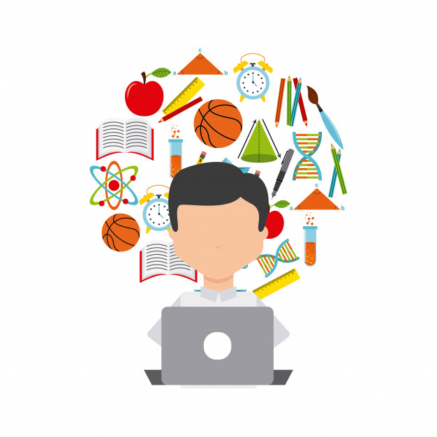 626x626 Distance Education Elearning Icon Vector Premium Download