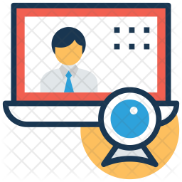 256x256 Distance Learning Icon Of Colored Outline Style