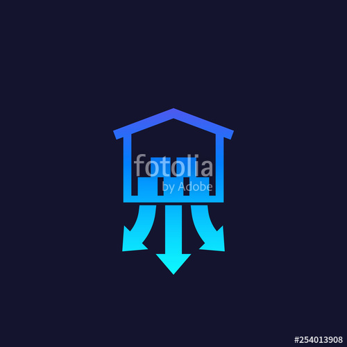 500x500 Distribution Center Icon, Vector Stock Image And Royalty Free