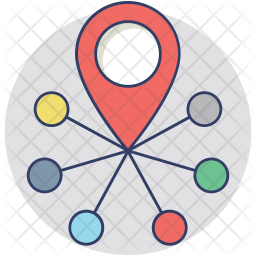 256x256 Distribution Icon Of Colored Outline Style