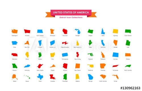 500x320 District Icon Collections United State Of America Map