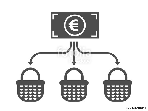 500x375 Allocation Business Icon Diversification Money Concept Financial