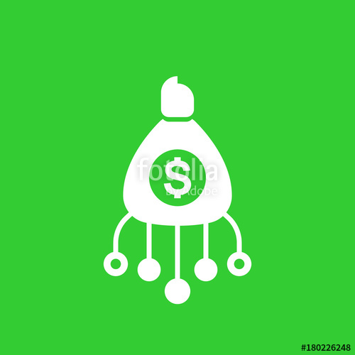 500x500 Financial Assets Diversification, Interest Return, Investing Icon