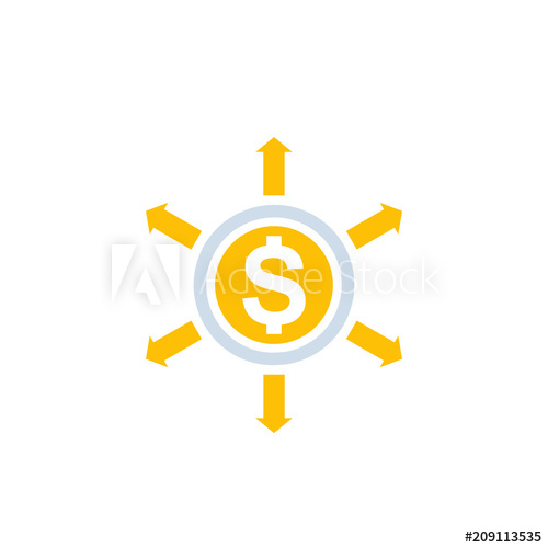 500x500 Financial Diversification, Diversified Capital Vector Icon