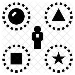 256x256 Diversity Icon Of Glyph Style