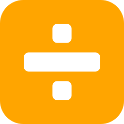 256x256 Free Orange Divide Icon
