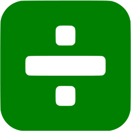 256x256 Green Divide Icon