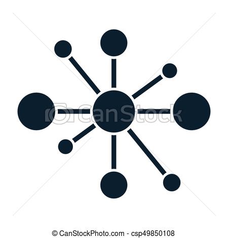 450x470 Simple Black Compass Divider Icon On White Background
