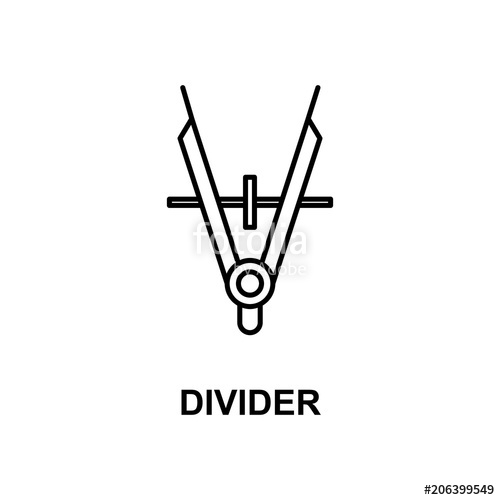 500x500 Divider Icon Element Of Measuring Instruments Icon With Name