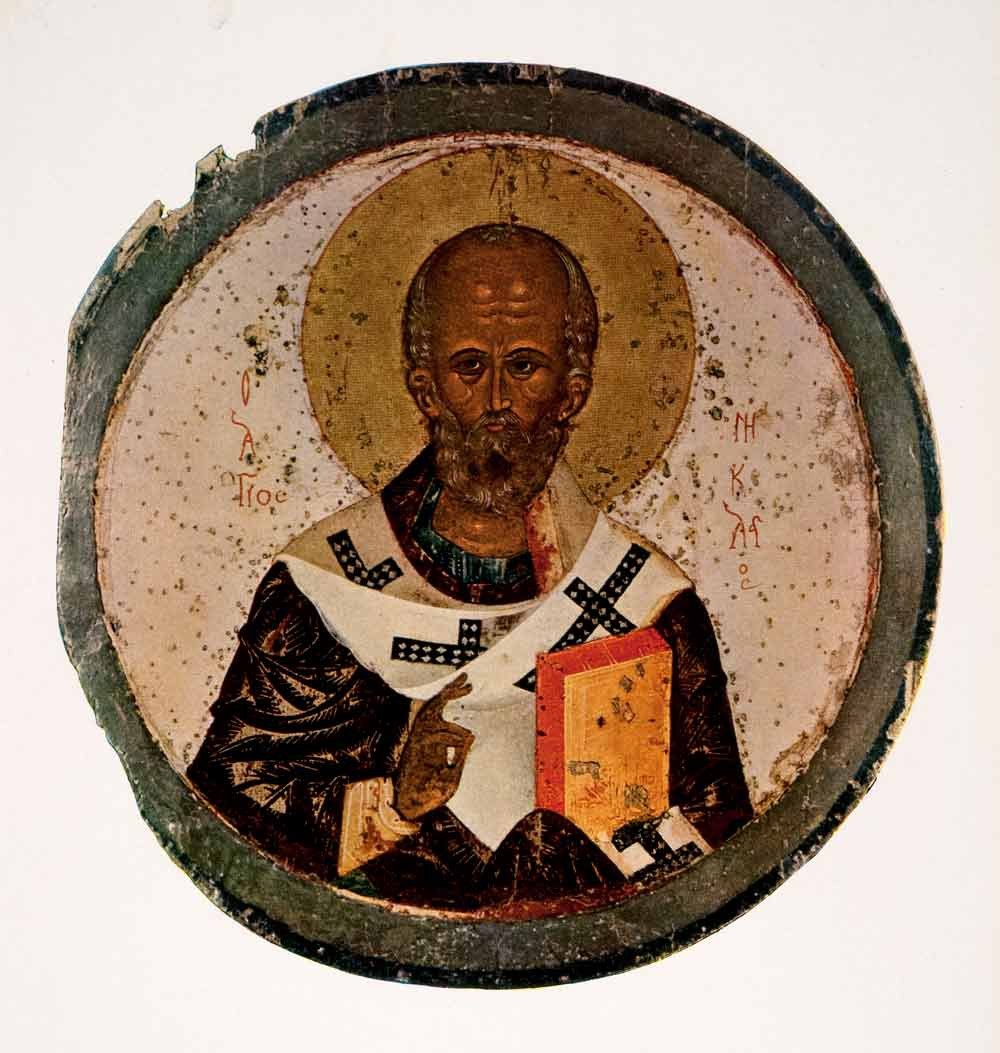1000x1053 Print Divine Icon Nikolaos Of Myra Saint Nicholas Svet
