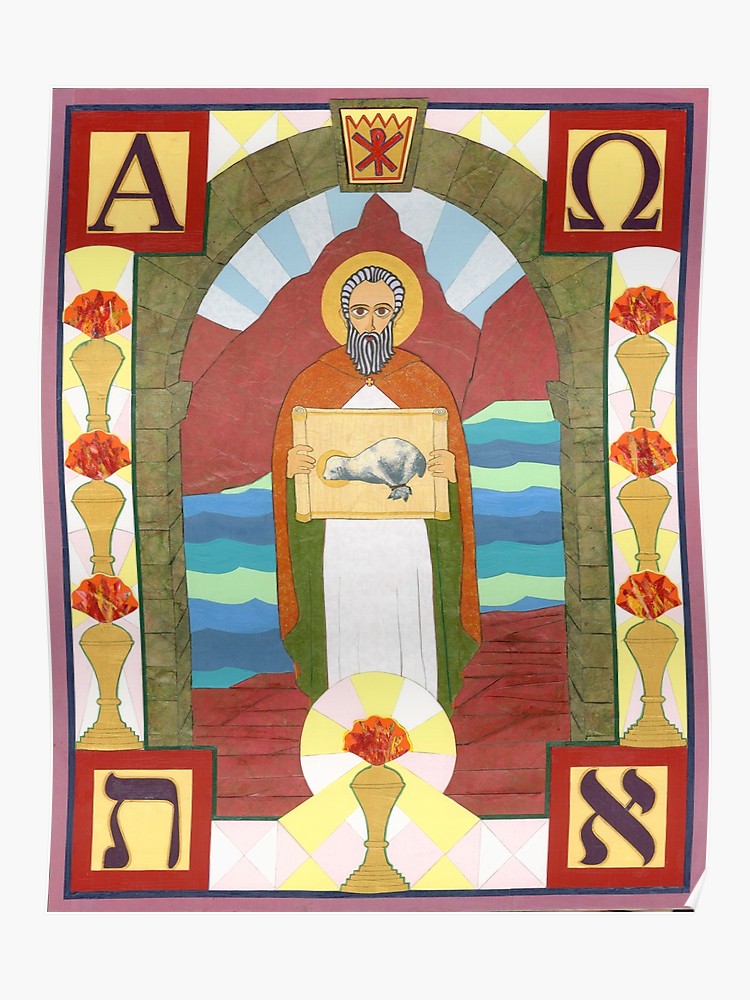 750x1000 St John The Divine Icon Poster