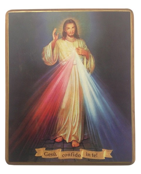 481x591 Divine Mercy Icon On Walnut Wood