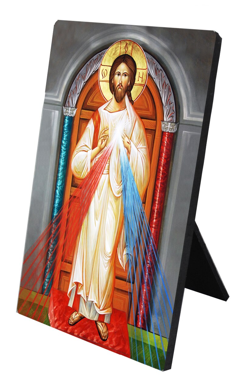 808x1280 Divine Mercy Icon Desk Plaque