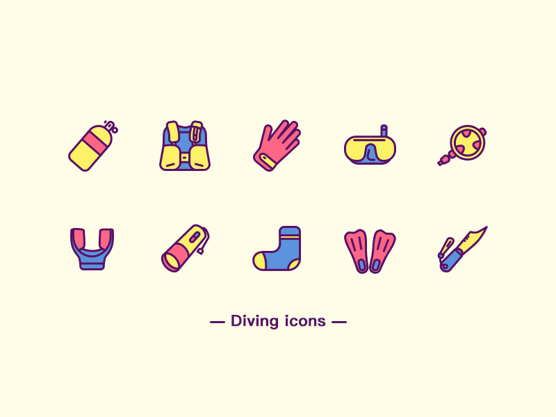 800x600 Dive Icons