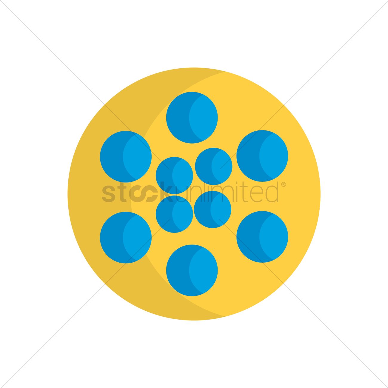1300x1300 Cell Division Icon Vector Image