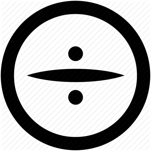 512x512 Circled, Divide, Divided, Division Icon