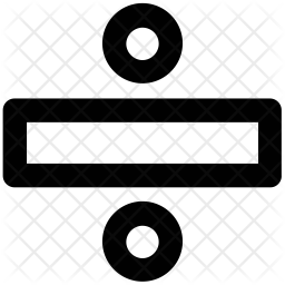 256x256 Division Icon Of Line Style