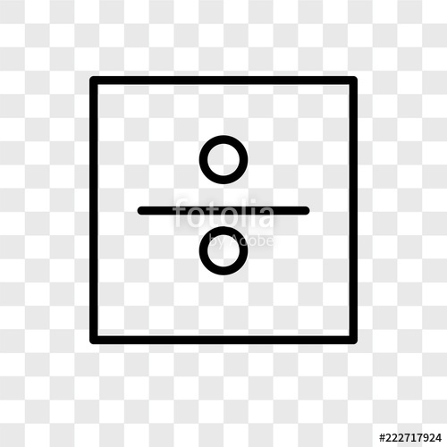 500x500 Division Icons Isolated On Transparent Background Modern