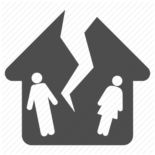 512x512 Break, Broken Love, Conflict, Damage, Divorce, Home, House Icon