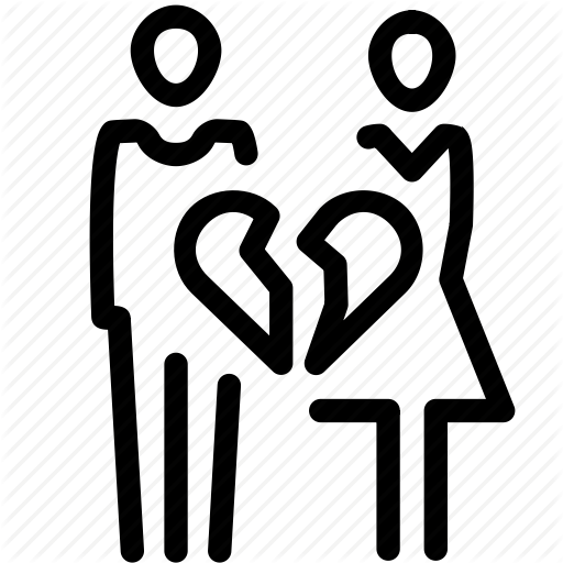 512x512 Break, Couple, Divorce, Heart, Relationship Icon