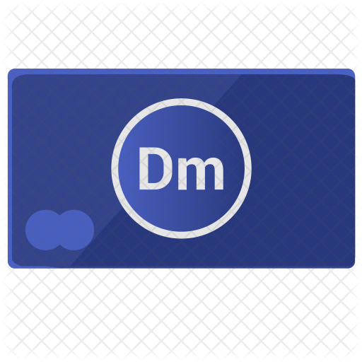 512x512 Dm Card Icon Of Flat Style