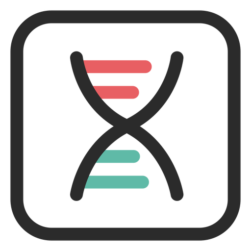 512x512 Dna Chain Colored Stroke Icon