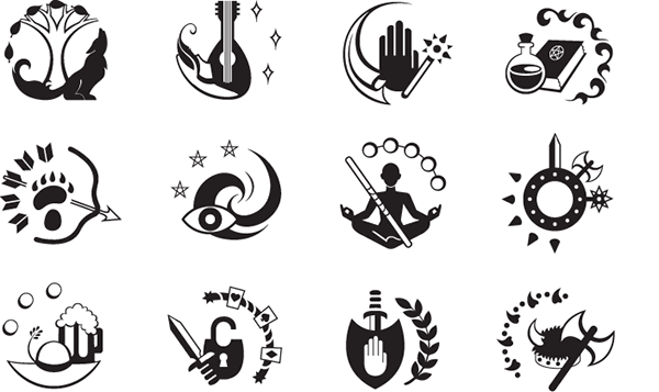 600x357 Dampd Class Icon System On Behance Rpg In Dragon Icon, Dnd