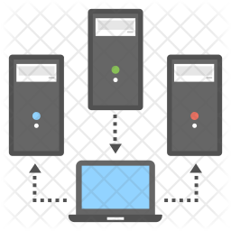 256x256 Dns Server Connection Icon Of Flat Style